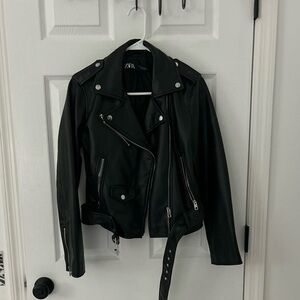 Zara leather jacket